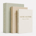 Decorative Books for Home Decor, Set of 3 Linen Fake Books, Sage by Unknown