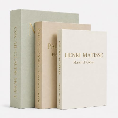 Decorative Books for Home Decor, Set of 3 Linen Fake Books, Sage by Unknown