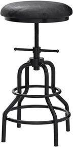 Industrial Vintage Counter Stool, Kitchen Counter Height Adjustable Swivel Chair - Image 5