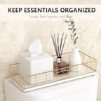 Toilet Paper Storage Basket, 16" Large Oak Wood Toilet Paper Basket - Image 3