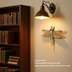 KISWIAR Gold Dragonfly Wall Sculpture, 3D Resin Dragonfly Wall Decor, Vintage Insect Wall Hanging Decoration for Living Room Bedroom Farmhouse (Golden) - Image 7