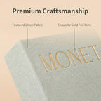 3 Linen Decorative Books with Hidden Storage, Faux Book Box for Home Decor - Image 3