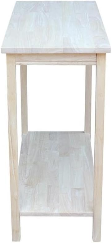 IC International Concepts, Portman Accent Table, Solid Real Wood, Sturdy - Image 6