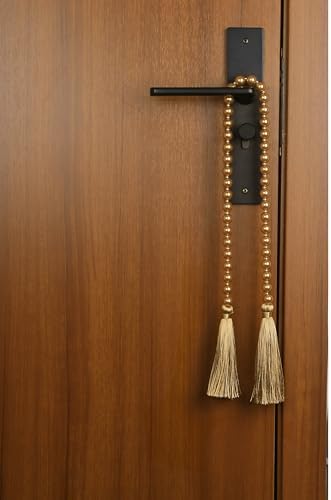 1 Pack 34 Inch Pearl Glass Bead Garland with Tassels - Image 6