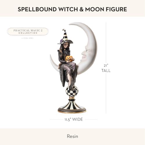MACKENZIE-CHILDS Resin Witch & Moon Figure, Spellbound - Image 4