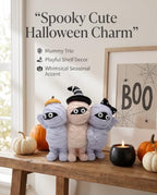 Halloween Decoration Indoor Trio Mummy Figurine for Tabletop Fireplace - Image 5