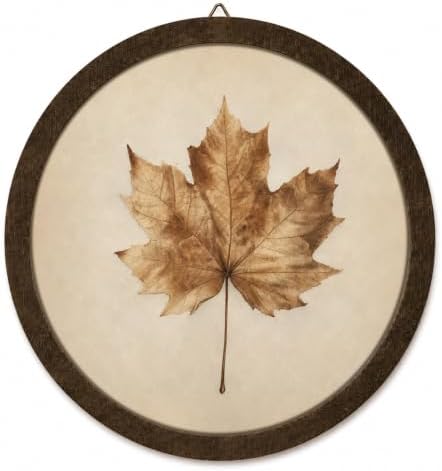 Vintage Fall Leaf Wall Deoor, Halloween Cottagecore Wall Art by Unknown