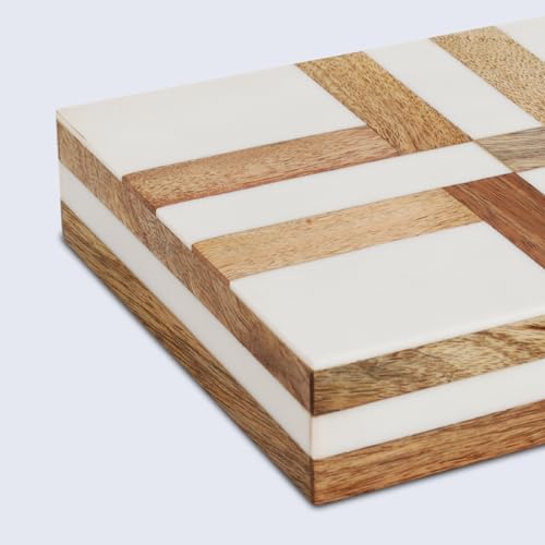 Handicrafts Home Decorative Photo Keepsake Memory Box with Lid Wood,6x8x1.5 - Image 5