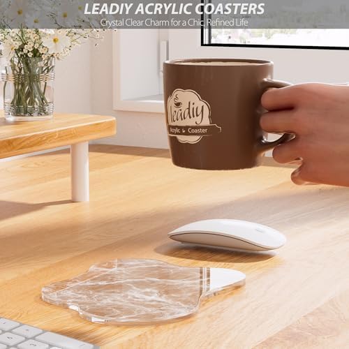 Acrylic Coaster Decorative Plates, Irregular Bar Drink Coaster,Perfect for Tabletop Protection and Accessories Display.（Fog） - Image 3