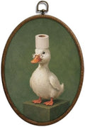 Funny Duck Bathroom Wall Art, Whimsical Duck Bathroom Wall Decor,Waterproof by Unknown