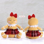 BWFY 2PC Gingerbread Man Christmas Decorations Indoor for Christmas Ornament Home Decor Gingerbread Doll for Gift Door Window Table Tree Holiday Xmas Season Decor - Image 4