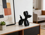 4 Inch Matte Black Balloon Dog Sculpture - Image 5