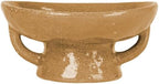 Creative Co-Op Stoneware Footed Pedestal Bowl with Handles, Reactive Glaze, Taupe - Image 3