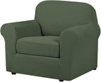 H.VERSAILTEX 2-Pieces Armchair Cover Chair Slipcovers by HVERSAILTEX