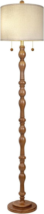 Scenekoy 65.5 Natural Real Wood Floor Lamp - Image 8