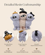 Halloween Decoration Indoor Trio Mummy Figurine for Tabletop Fireplace - Image 6