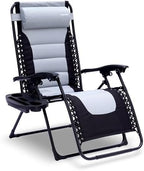 SereneLife Oversized Padded Zero Gravity Lounge Chair, Foldable Outdoor Patio - Image 4
