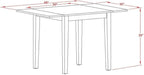 East West Furniture NDVA5-OAK-C 5 Piece Kitchen Table & Chairs Set Includes a - Image 5
