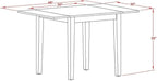East West Furniture NDNO5-OAK-C 5 Piece Modern Dining Table Set Includes a - Image 5