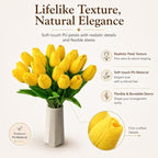 Mandy's 20pcs Artificial Yellow Tulips - Image 2