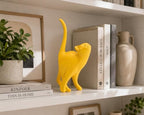 7 Inch Yellow Proud Cat Statue - Image 4