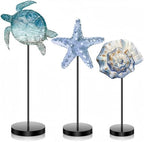 Maitys 3 Pcs Christmas Sea Turtle Table Decor Beach Coastal Decor for Home by Maitys