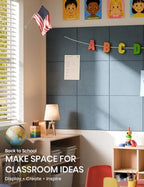 Fluxynara Felt Bulletin Board & Cork Board Alternative 48'' x 36'' - Image 4