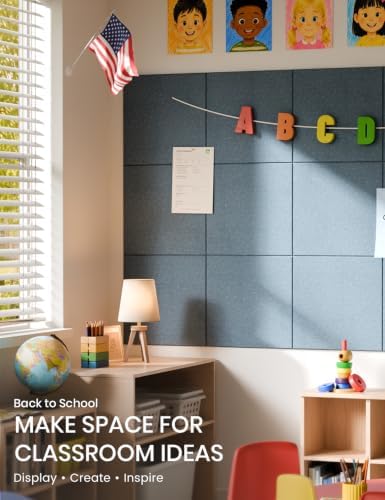 Fluxynara Felt Bulletin Board & Cork Board Alternative 48'' x 36'' - Image 4