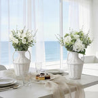 55pcs Hydrangea Artificial Flowers, Silk Fake Flower for Home Vase Decor - Image 3