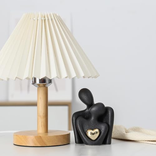 Ceramic Couple Statue - Modern Shelf Decor Knick Knacks for Shelves, Valentine's Day Wedding Gifts, Home Decor for Living Room, Bedroom, Bookshelf & TV Stand - Small Figurines(Black) - Image 5