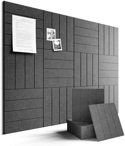 Fluxynara Felt Bulletin Board & Cork Board Alternative 48'' x 36'' - 12 Pack by FLUXYNARA