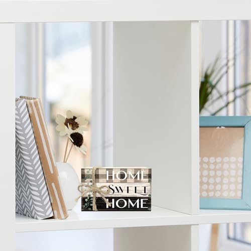 Mini Decorative Books For Home Decor, Small Wood Book Stack For Table Decor, Home Decor Book For Living Room Mantel, Farmhouse Stacked Books Decorative（L35） - Image 4