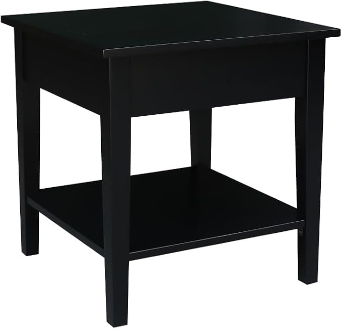 International Concepts Spencer Black Wood End Table by InternationalConcepts
