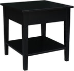 International Concepts Spencer Black Wood End Table by InternationalConcepts