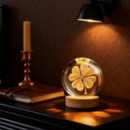 Four-Leaf Clover Crystal Ball, St Patricks Day Decorations Gifts for Women - Image 6