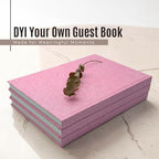 Decorative Linen Book Set – Set of 3 Extra Large Real Books | Coffee Table & Shelf Mantle Decor | Modern Home Decoration | Guest Book Journals | Extra Large Journals (Pink) - Image 5