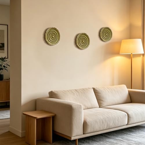 Metal Wall Sculpture, 10'' Round Textured Radiant Sunburst Wall Decor - Image 5