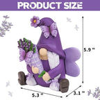 Lavender Gnome Fairy Garden Decor Purple Gifts for Women - Image 3