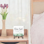 Modern Farmhouse Decor, Home Decor For Living Room, Boho Chic Aesthetic Shelf Decorations, Eucalyptus Christian God Acrylic Sign, Farmhouse Entryway Tv Stand Fireplace Coffee Table Decoration (12) - Image 3