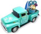 Beach Decor Metal Truck with Mini Fake Beach Buckets Surfboards Flip Flops by Teeloray