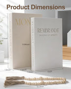 Coffee Table Books, Decorative Book Wood Beads Set of 3 for Room Home Decor - Image 2
