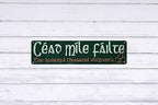 Céad Míle Fáilte Irish Welcome Sign Wall Decor For Living Room Bedroom Dining Garden Bar Cafe Classic Home Accent & Travel Souvenir for House warming & Irish Culture Enthusiasts 4x16 in - Image 6