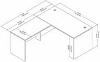 Bush Business Furniture Studio C 60W x 30D L Shaped Desk - Image 3