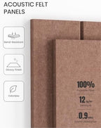 Fluxynara Felt Bulletin Board & Cork Board Alternative 36'' x 24'' - 6 Pack - Image 5
