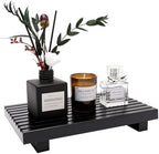 Wooden Display Risers Table Stand for Bathroom Tray Kitchen Counter Decor by Renawe