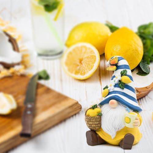 Lemon Decor Summer Garden Gnome Resin Figurines - Image 7