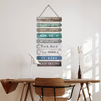 Inspirational Wall Art Decor for Office, Wooden Rustic Hanging Motivational Wall Art Decoration Sign, Inspiring Positive Quotes Wall Art for Home Living Room Bedroom Bathroom Classroom Gym 12"x24" - Image 2