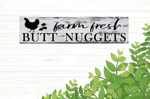 CSWLJS Chicken Coop Accessories Chicken Decor Farm House Decorations For Rustic Home Kitchen Signs Wall Decor Rustic Hen Farmhouse 4x16 In - Image 6