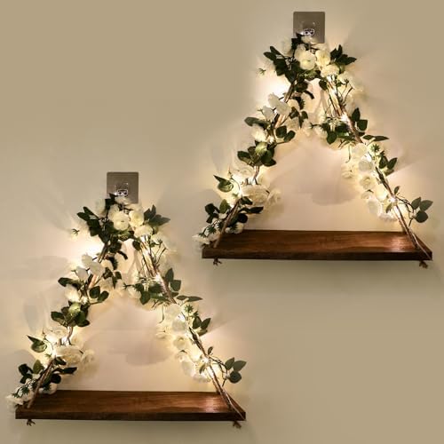 Wall Shelves, Floating Shelves No Drill, Command Shelf, Wall Decor by ForestAngle