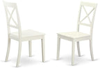 East West Furniture BOC-WHI-W Boston Dining Room Chairs by EastWestFurniture